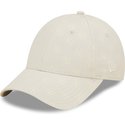 new-era-curved-brim-women-9forty-monogram-new-york-yankees-mlb-beige-adjustable-cap