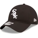 schwarze-verstellbare-curved-cap-9twenty-league-essential-der-chicago-white-sox-mlb-von-new-era