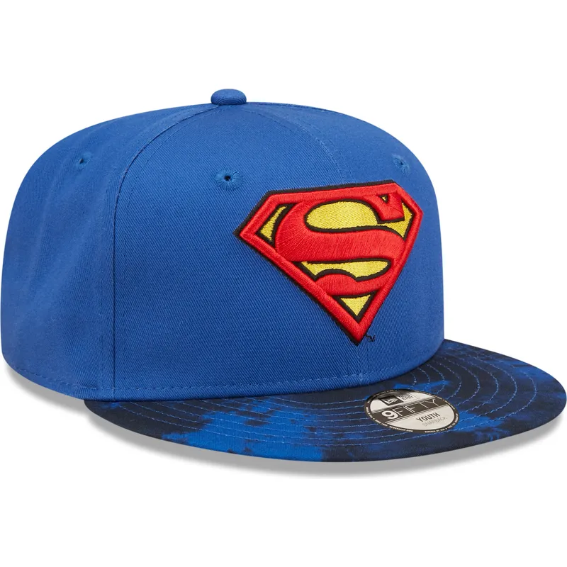mutzen-flach-blau-snapback-fur-kinder-9fifty-der-superman-dc-comics-von-new-era mutzen-flach-blau-snapback-fur-kinder-9fifty-der-superman-dc-comics-von-new-era