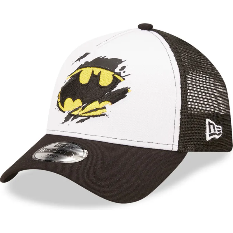 mutzen-gebogen-schwarz-snapback-fur-kinder-a-frame-der-batman-dc-comics-von-new-era