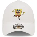 mutzen-gebogen-weiss-verstellbares-band-9forty-der-bob-esponja-von-new-era