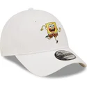 mutzen-gebogen-weiss-verstellbares-band-9forty-der-bob-esponja-von-new-era