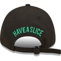 new-era-curved-brim-pizza-have-a-slice-9forty-food-icon-black-adjustable-cap