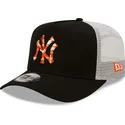 mutzen-gebogen-schwarz-snapback-a-frame-seasonal-infill-der-new-york-yankees-mlb-von-new-era