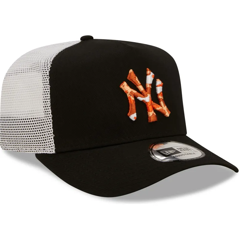 mutzen-gebogen-schwarz-snapback-a-frame-seasonal-infill-der-new-york-yankees-mlb-von-new-era