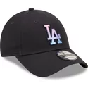 new-era-curved-brim-9forty-gradient-infill-los-angeles-dodgers-mlb-navy-blue-adjustable-cap