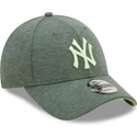new-era-curved-brim-green-logo-9forty-jersey-essential-new-york-yankees-mlb-green-adjustable-cap