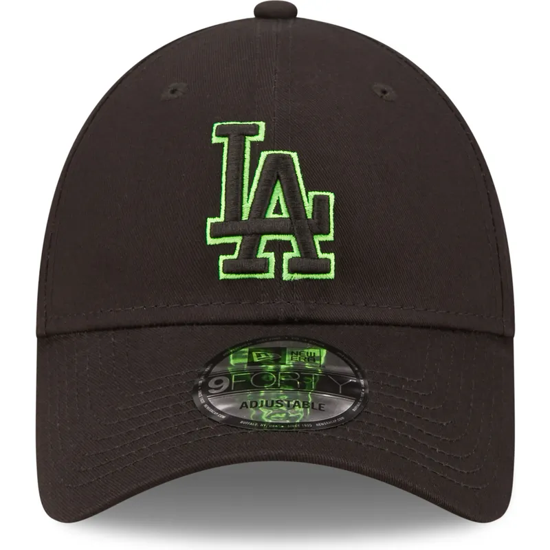 mutzen-gebogen-schwarz-verstellbares-band-9forty-neon-outline-der-los-angeles-dodgers-mlb-von-new-era mutzen-gebogen-schwarz-verstellbares-band-9forty-neon-outline-der-los-angeles-dodgers-mlb-von-new-era