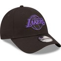new-era-curved-brim-purple-logo-9forty-neon-outline-los-angeles-lakers-nba-black-adjustable-cap