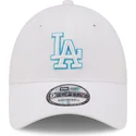 mutzen-gebogen-weiss-verstellbares-band-9forty-neon-outline-der-los-angeles-dodgers-mlb-von-new-era