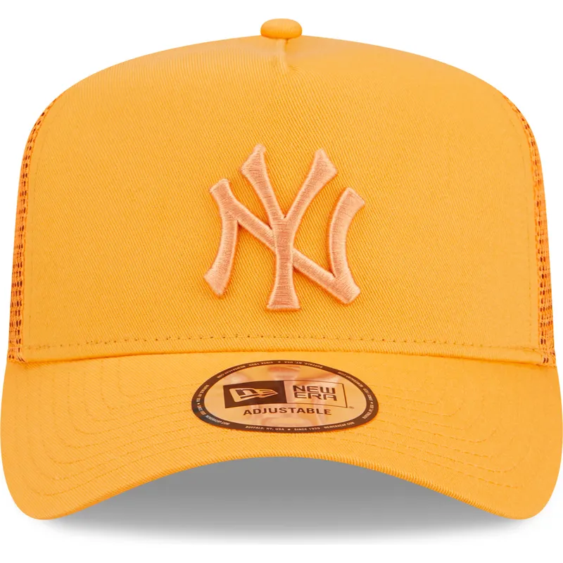mutzen-gebogen-orange-snapback-a-frame-tonal-mesh-der-new-york-yankees-mlb-von-new-era