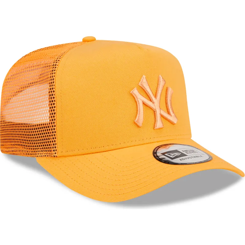 mutzen-gebogen-orange-snapback-a-frame-tonal-mesh-der-new-york-yankees-mlb-von-new-era
