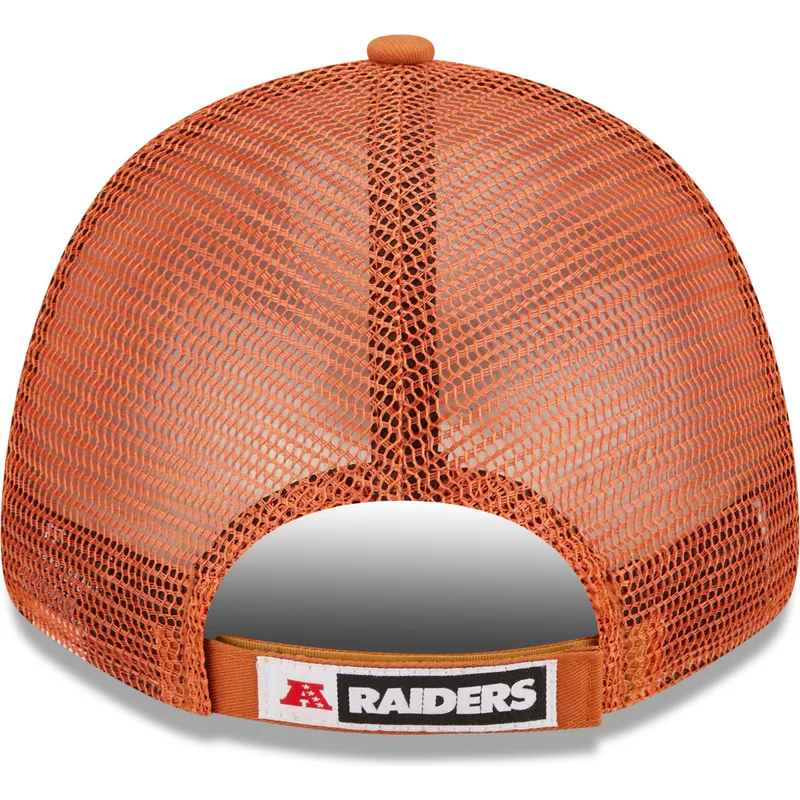 mutzen-gebogen-orange-verstellbares-band-a-frame-home-field-der-las-vegas-raiders-nfl-von-new-era