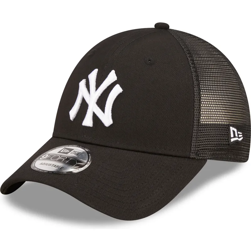 schwarze-verstellbare-trucker-kappe-a-frame-home-field-der-new-york-yankees-mlb-von-new-era
