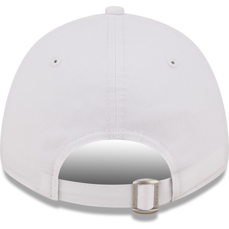 new-era-curved-brim-pink-logo-9forty-league-essential-new-york-yankees-mlb-white-adjustable-cap