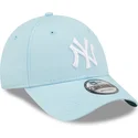 mutzen-gebogen-blau-verstellbares-band-claro-9forty-league-essential-der-new-york-yankees-mlb-von-new-era