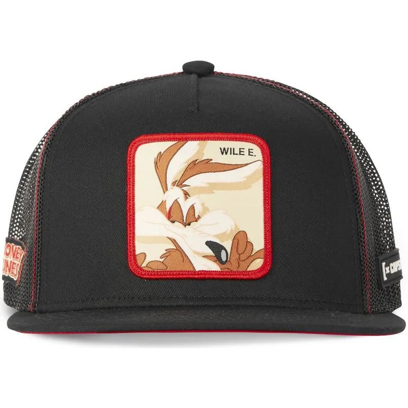 mutzen-flach-schwarz-snapback-kojote-looney-tunes-von-capslab