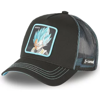 Capslab Vegeta Super Saiyan Blue CAS VEG1 Dragon Ball Black Trucker Hat