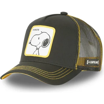 mutzen-gebogen-schwarz-snapback-snoopy-erdnusse-von-capslab