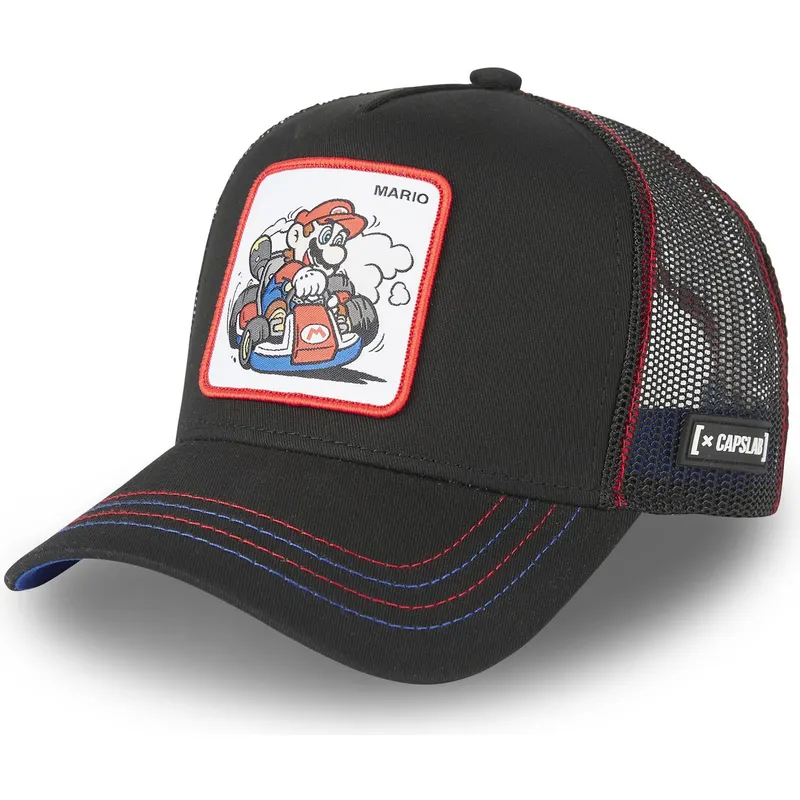 mutzen-gebogen-schwarz-snapback-mario-super-mario-bros-von-capslab mutzen-gebogen-schwarz-snapback-mario-super-mario-bros-von-capslab