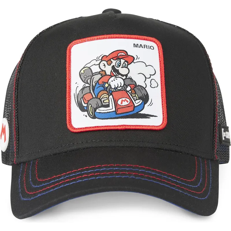 mutzen-gebogen-schwarz-snapback-mario-super-mario-bros-von-capslab mutzen-gebogen-schwarz-snapback-mario-super-mario-bros-von-capslab
