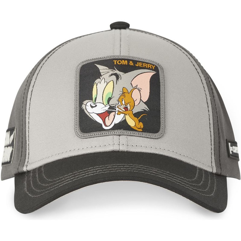 capslab-curved-brim-tom-and-jerry-tj4-looney-tunes-grey-adjustable-cap