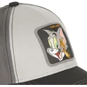 graue-verstellbare-curved-cap-tom-und-jerry-tj4-looney-tunes-von-capslab