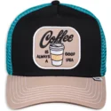 schwarze-blaue-und-braune-trucker-cap-coffe-is-always-a-good-idea-hft-food-von-djinns