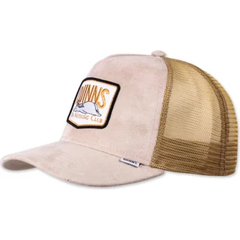 Trucker-Cap beige Do Nothing Club HFT DNC 3.0 Hairy Suede von Djinns