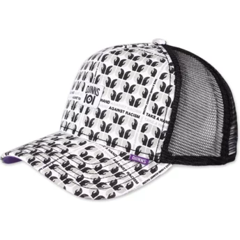 Djinns Take A Hand Against Racism HFT IOI White and Black Trucker Hat