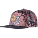 djinns-flat-brim-peacock-linen-black-snapback-cap
