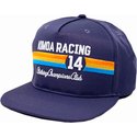 kimoa-flat-brim-racing-14-navy-blue-adjustable-cap