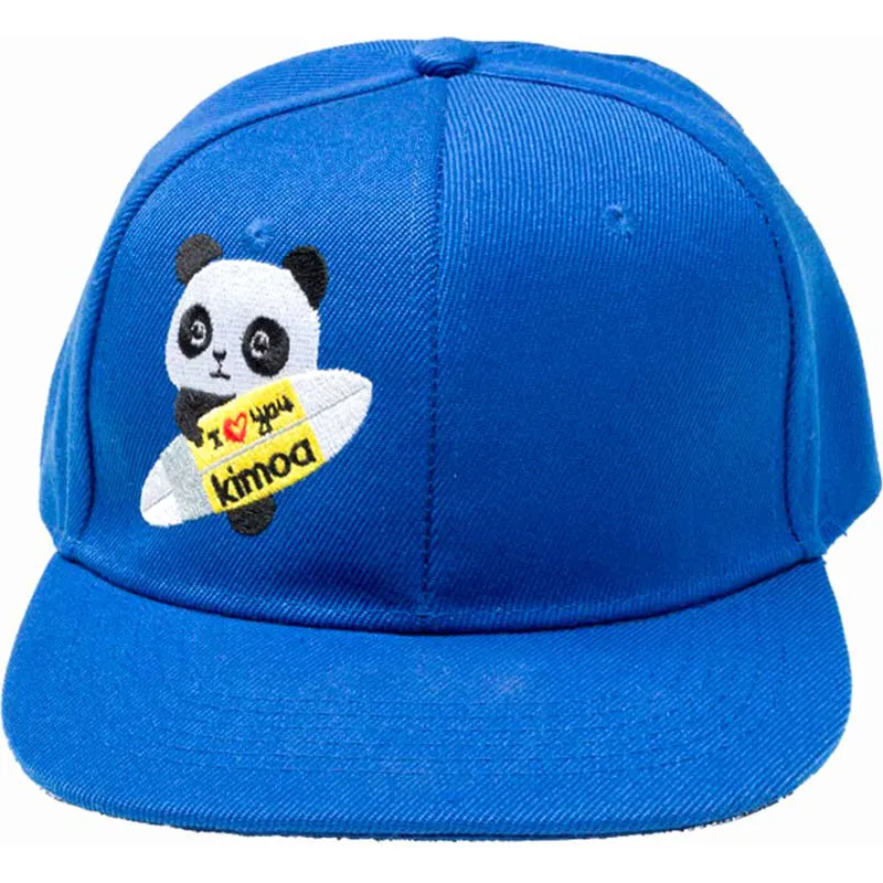 blaue-flatcap-snapback-panda-by-domingo-zapata-von-kimoa