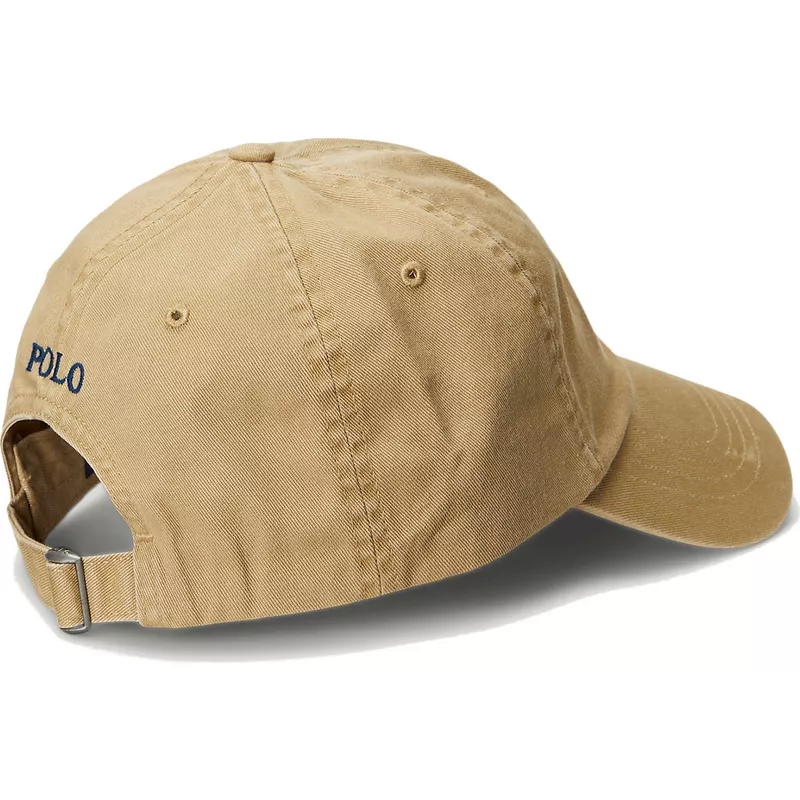 polo-ralph-lauren-curved-brim-navy-blue-logo-cotton-chino-classic-sport-brown-adjustable-cap