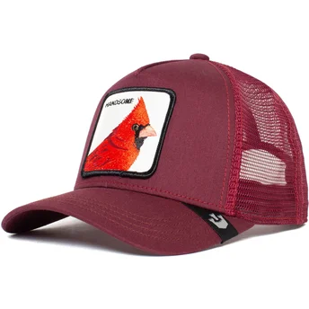 Goorin Bros. The Farm Trucker Cap Bordeaux Bird Handsome Truckin.