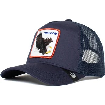 Trucker-Cap marineblau Adler Freedom Truckin The Farm von Goorin Bros.