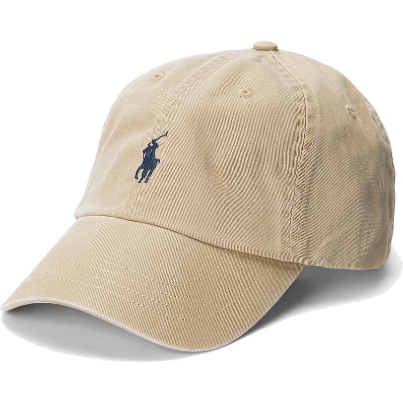 polo-ralph-lauren-curved-brim-blue-logo-cotton-chino-classic-sport-light-brown-adjustable-cap