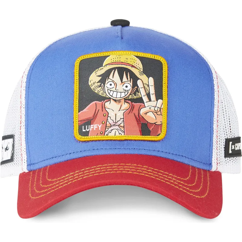 trucker-cap-blau-weiss-und-rot-monkey-d-luffy-op2-luf2-one-piece-von-capslab