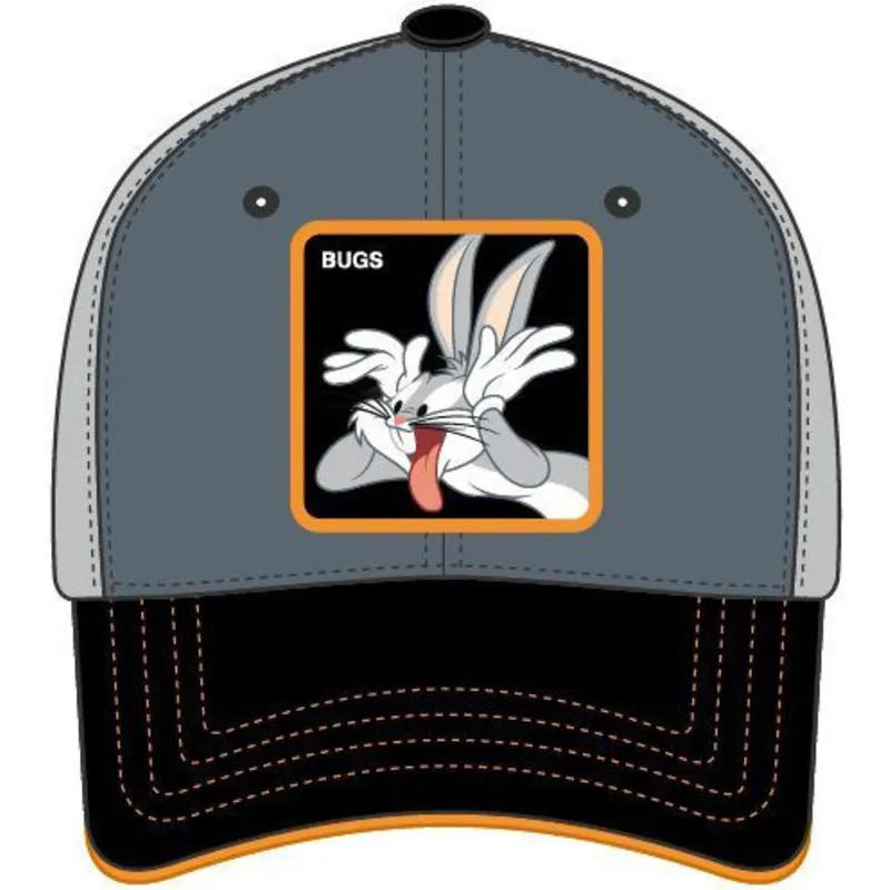 graue-verstellbare-curved-cap-bugs-bunny-bu4-looney-tunes-von-capslab