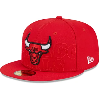mutzen-flach-rot-angepasst-59fifty-draft-edition-2023-der-chicago-bulls-nba-von-new-era