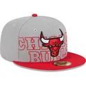 graue-und-rote-anliegende-flat-cap-59fifty-draft-edition-2023-der-chicago-bulls-nba-von-new-era