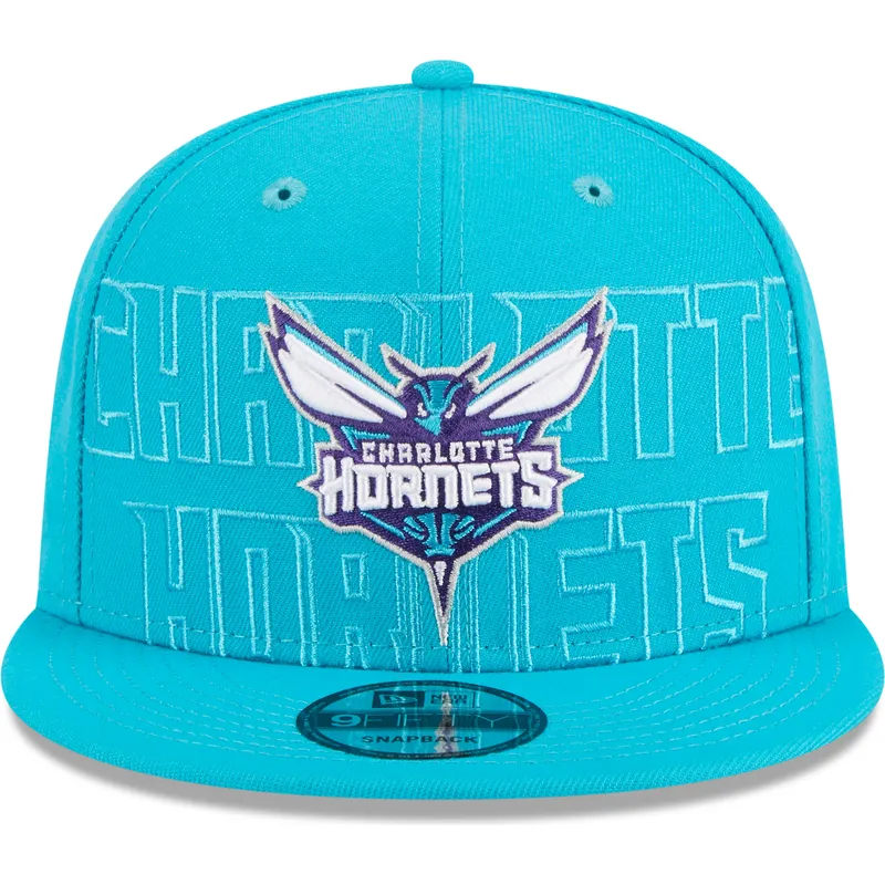 mutzen-flach-blau-snapback-9fifty-draft-edition-2023-der-charlotte-hornets-nba-von-new-era