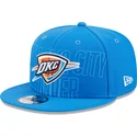 mutzen-flach-blau-snapback-9fifty-draft-edition-2023-der-oklahoma-city-thunder-nba-von-new-era