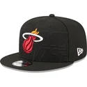 mutzen-flach-schwarz-snapback-9fifty-draft-edition-2023-der-miami-heat-nba-von-new-era