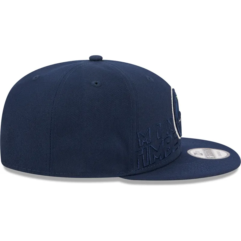 mutzen-flach-marineblau-snapback-9fifty-draft-edition-2023-der-minnesota-timberwolves-nba-von-new-era