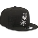 mutzen-flach-schwarz-snapback-9fifty-draft-edition-2023-der-san-antonio-spurs-nba-von-new-era