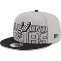 san-antonio-spurs-nba-9fifty-draft-edition-2023-snapback-grau-und-schwarz-kappe-von-new-era