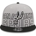 san-antonio-spurs-nba-9fifty-draft-edition-2023-snapback-grau-und-schwarz-kappe-von-new-era