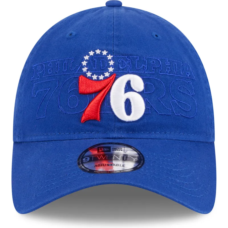 mutzen-gebogen-blau-verstellbares-band-9twenty-draft-edition-2023-der-philadelphia-76ers-nba-von-new-era