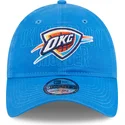 blaue-verstellbare-curved-cap-9twenty-draft-edition-2023-der-oklahoma-city-thunder-nba-von-new-era